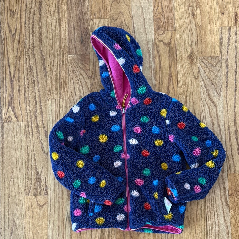 Colorful Polka Dot Fleece Jacket
